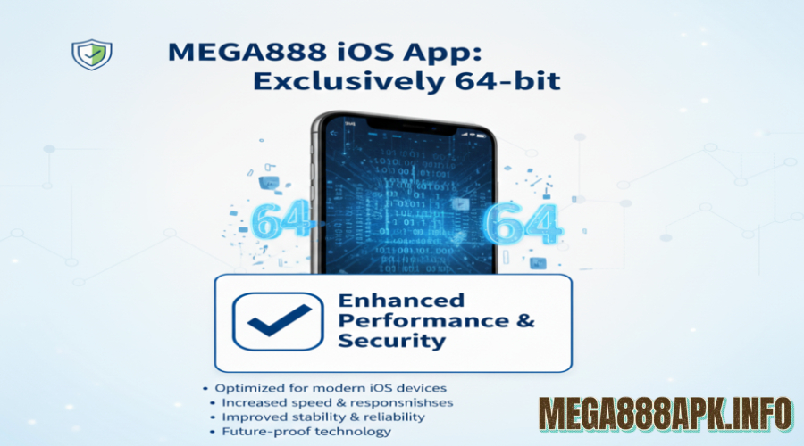 MEGA888 iOS app is exclusively 64-bit.